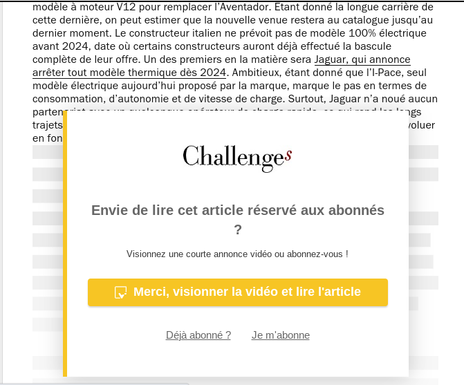 Optimisation du paywall